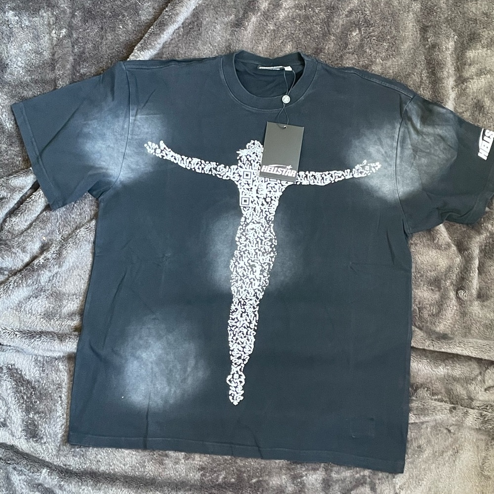 Black Graphic Tee with Unique Design